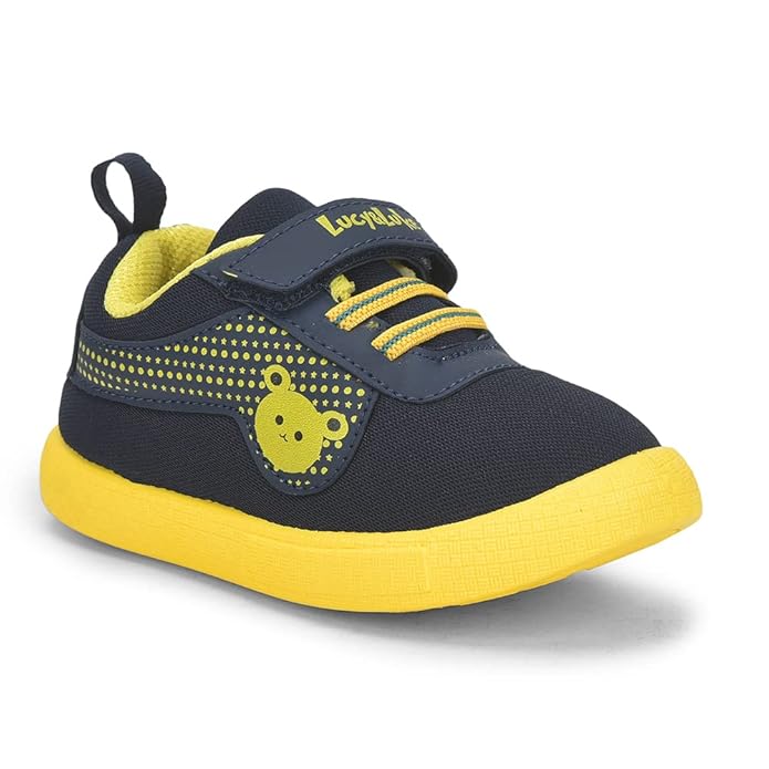 Liberty Lucy&Luke BASTIAN-2E Kids Casual Shoes | Lightweight Canvas Sneakers with Velcro Closure & Comfortable PVC S