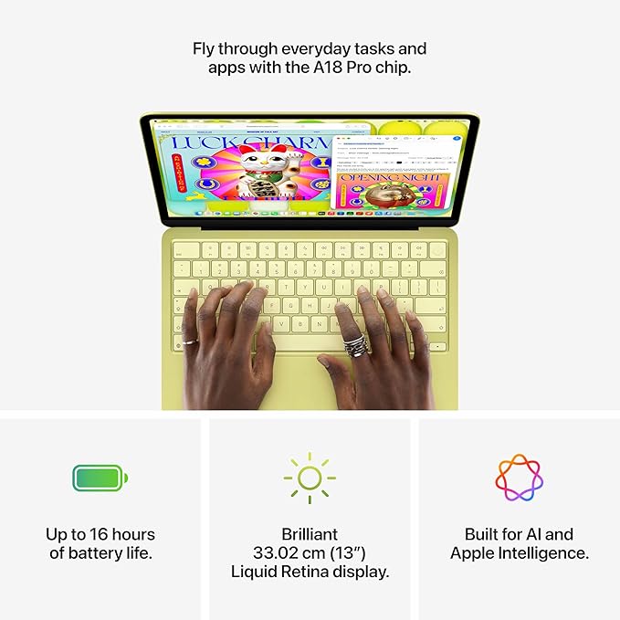 Apple 2026 MacBook Neo 13” Laptop with A18 Pro Chip, 8GB RAM, 512GB SSD, Liquid Retina Display, Apple Intelligence, Touch ID & 1080p Camera – Indigo