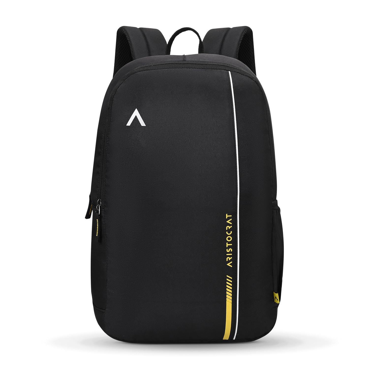 Aristocrat Nova 15L Laptop Backpack | Stylish Travel & College Backpack for Men & Women | Multi-Compartment, Bottle Pocket, Padded Shoulder Straps | Dark Black