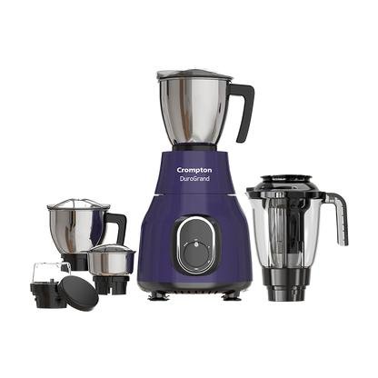 Crompton Duro Grand 750W Mixer Grinder with 5 Jars | Powertron Motor | Stainless Steel Jars | Blender with Fruit Filter | 5-Year Motor Warranty